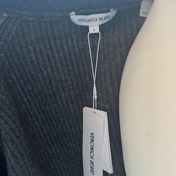 Veronica Beard Wool & Cashmere oversized Cardigan With Attached Scarf Small - Picture 10 of 11